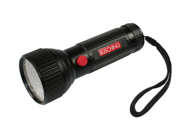 Lanternă Busching Ultra Violet, 51 LED-uri, lungime de undă: 395 nm, 3 baterii AA incluse, 100739
