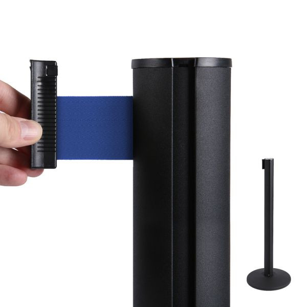 Showdown Displays Belt Post Black (fita de barreira azul), BBBLACKBLUE