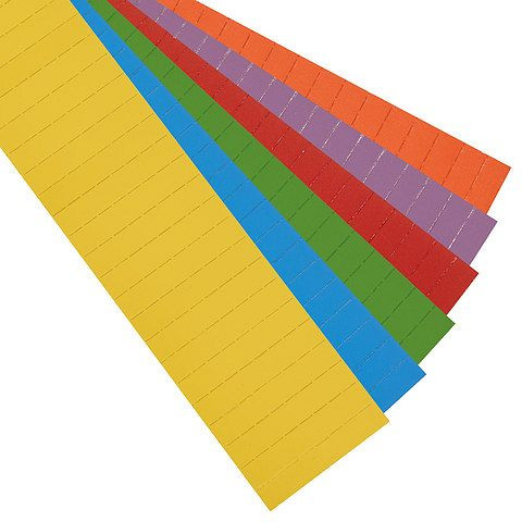 Magnetoplan ferrocard etiketten, kleur: assorti, afmeting: 80 x 15 mm, verpakking: 138 stuks, 12869