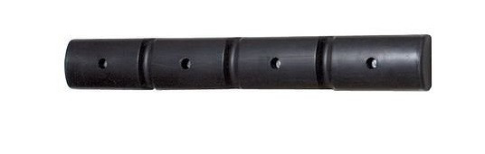 Profil ścienny DENIOS 1000, z polietylenu (PE), czarny, 1000 x 50 mm, komplet = 2 sztuki