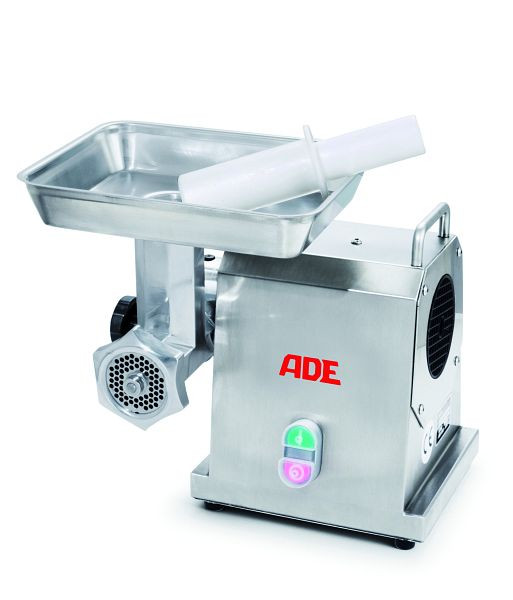 ADE vleesmolen FL-E-800-230, met tweedelige messenset (kruismes, geperforeerde schijf standaard 62mm/4,5mm), 4318