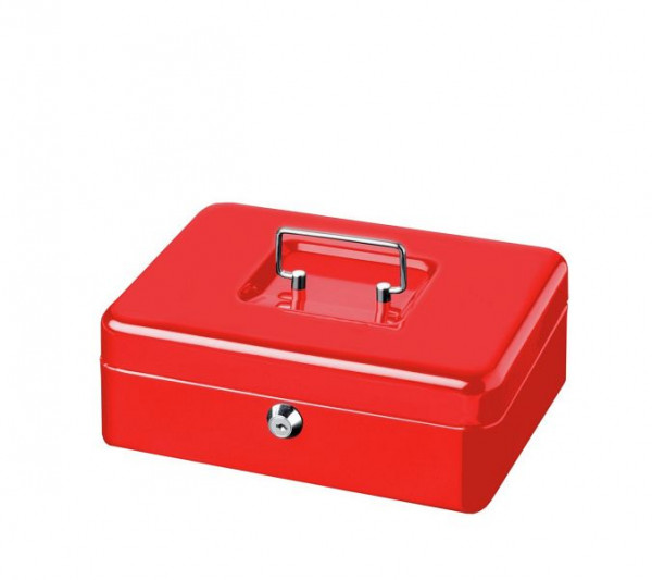 BURG-WÄCHTER pengekasse Penge 5025 rød, 2 x nøgler, HxBxD (udvendig): 90 x 250 x 180 mm, rød, 40060