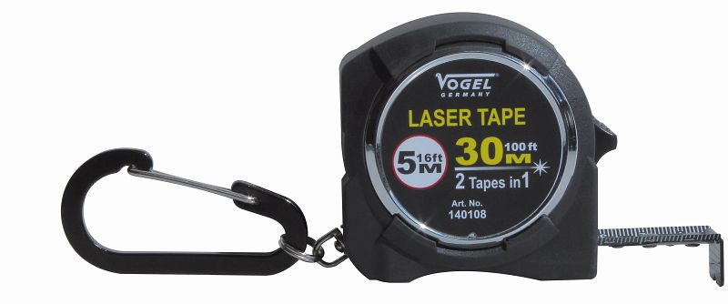 Bandă de măsură Vogel Germania cu telemetru laser, 5 m / 16 ft, 140108