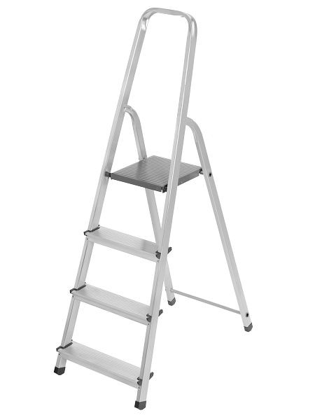 VaGo-Tools Vouwladder, multifunctionele ladder, huishoudladder, emmerladder, 4 treden, AL-104_xv