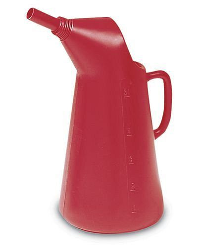DENIOS-täyttöpurkki polyeteenistä (PE), tilavuus 1 litra, punainen, 117-408