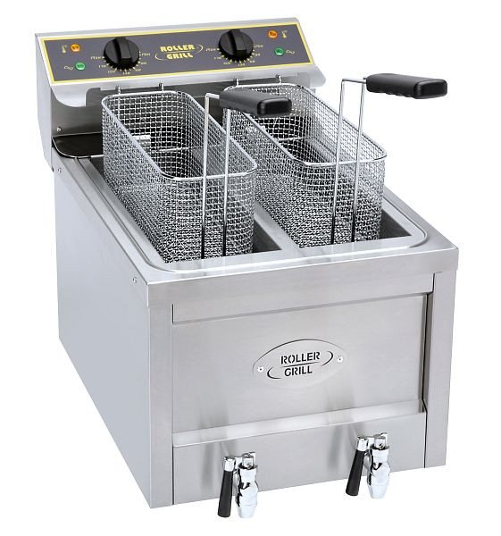 ROLLER GRILL friteuse 2 tanks, 24Kg output per uur, RFE8D