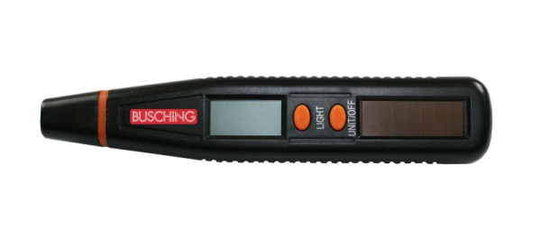 Busching Digitální měřič tlaku v pneumatikách "SOLAR" LCD displej, PSI, Bar, KPa, Kg/cm², 100854