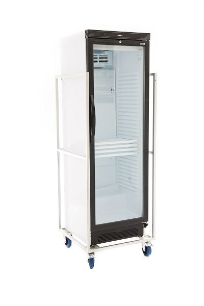 Cooldura transportwagen glasdeur koelkast, gegalvaniseerd staal, TTR01