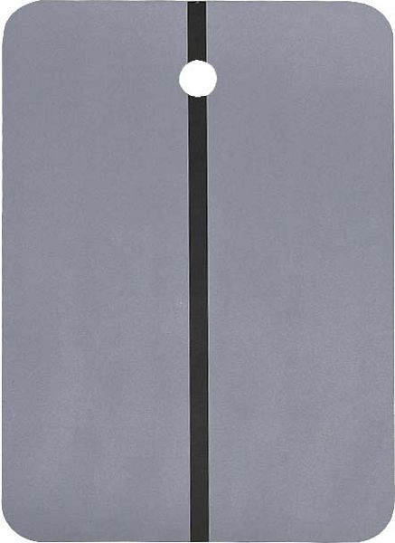 Cartão de amostra de cor Kunzer cinza médio, metal 148 x 105 x 0,017 mm, caixa com 100 peças, 7FMK02