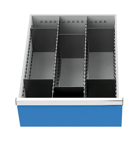 Inserție sertar Bedrunka+Hirth, serie 500 de ghidaje pentru compartimentul central, cu separatoare, 118A