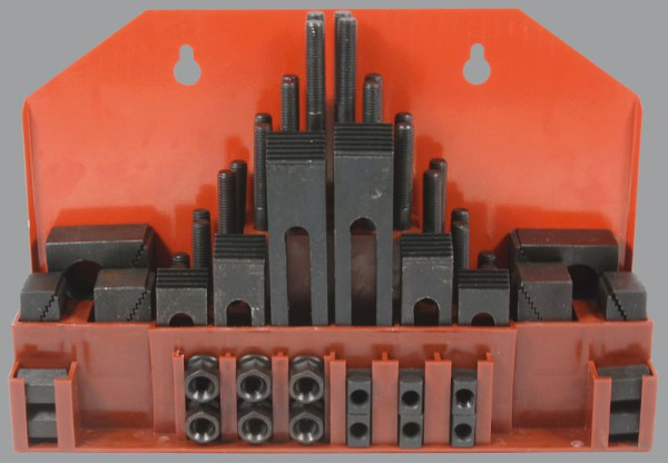 Řada upínacích nástrojů ELMAG De Luxe, 58 kusů, M12, 14 mm T-drážky, 88083