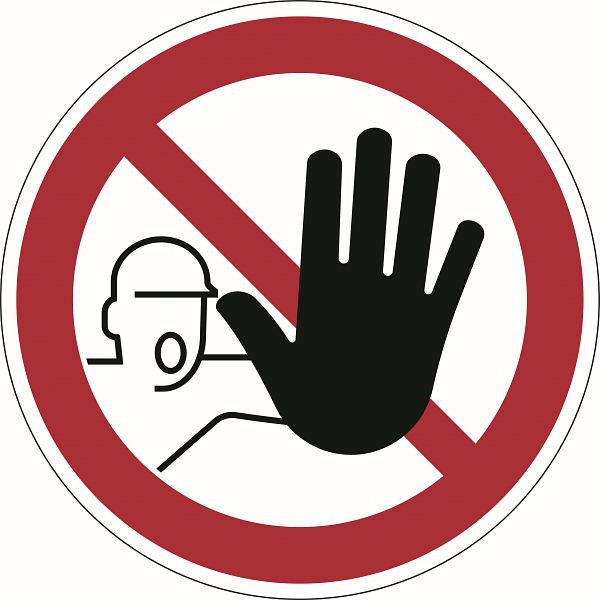 Znak bezpieczeństwa DURABLE „Zakaz wstępu”, czerwony, 173003