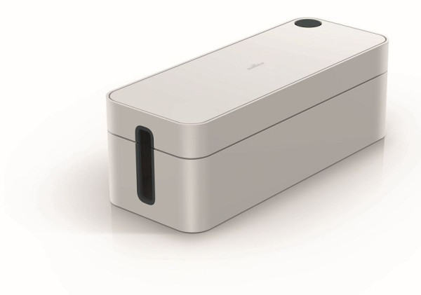 DURABLE kabelbox CAVOLINE® BOX L (voor 5-voudige stekkerdoos, met rubberen voetjes) grijs, 503010