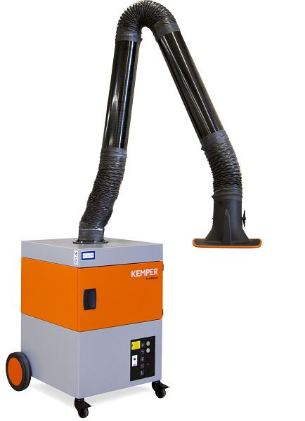 Sistema de extração ELMAG, móvel, Profi-Master, braço de extração Ø 150mm/2m em design de tubo, comprimento de extração com braço máx. 1.100 m³/h 1,1 kW 3x400 V, 58605