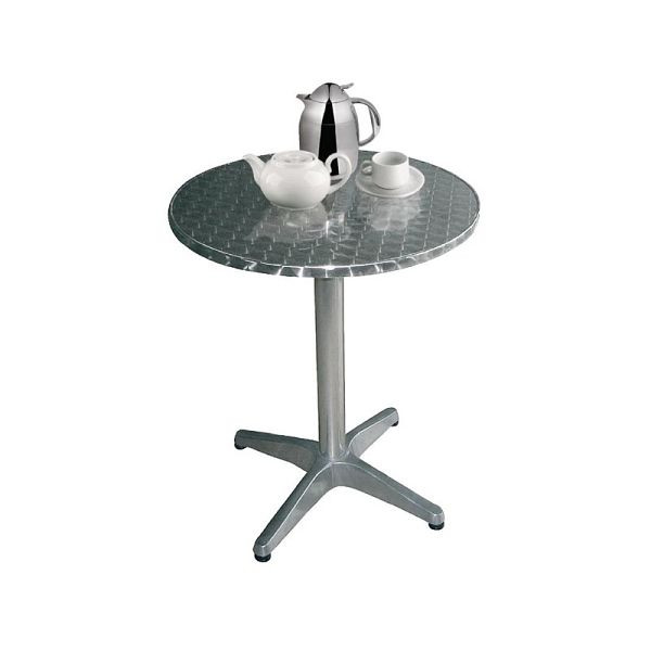 Bolero στρογγυλό τραπέζι μπιστρό ανοξείδωτο 1 πόδι 80cm, U426