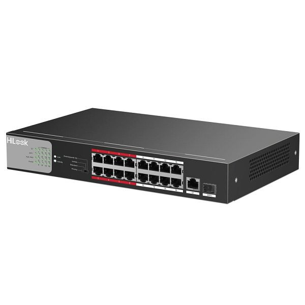 HiLook NS-0318P-135 18-poorts 100 Mbps PoE-switch, hls318
