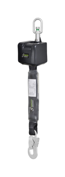Dispositivo de segurança de altura Kratos VORAS com largura de cinta 50 mm, comprimento 2,50 m com trava automática de dupla ação, FA2030102