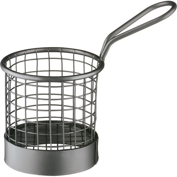 Καλάθι τηγανίσματος Stalgast στρογγυλό, Ø 80 mm, μαύρο, KK1614080