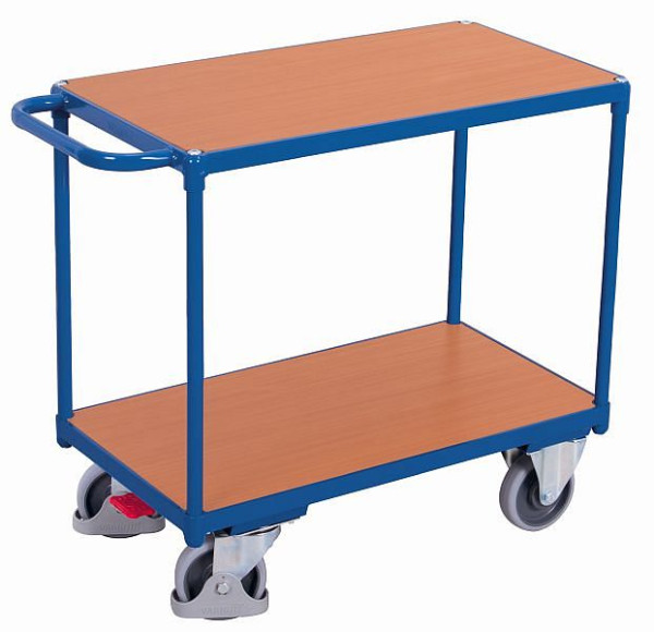 Ciężki wózek stołowy VARIOfit z 2 powierzchniami ładunkowymi, wymiary zewnętrzne: 1040 x 500 x 880 mm (szer. x gł. x wys.), sw-500.504