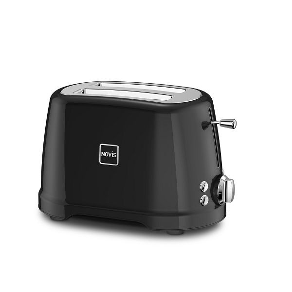 NOVIS Iconic Line Toaster T2 černý SET s ohřívačem rolí, 900 W / 220-240 V, 6115.03.20.21