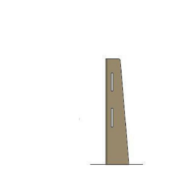 Bolero Easy Screen stâlp de colț pentru compartimentare stejar deschis 86 x 20cm, FP423
