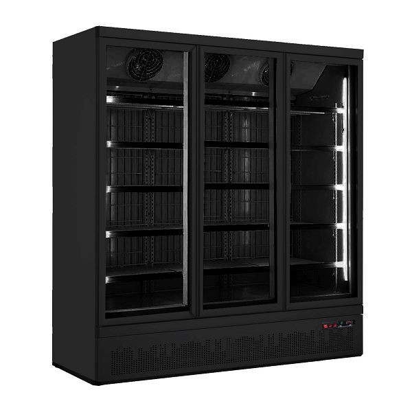 Saro fagyasztószekrény 3 üvegajtóval GTK 1480 S fekete, 453-10251