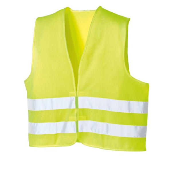 teXXor højsynsvest "WINNIPEG" (polyester), lys gul, pakke med 50, 4205