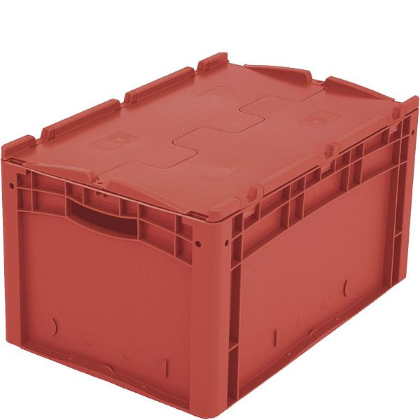 BITO Euro stohovací kontejner XL víko/skluz /XLD64321 600x400x320 červená, víko, C0292-0036