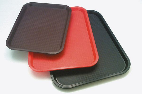 Δίσκος γρήγορου φαγητού APS, 41 x 30,5 cm, ύψος: 2 cm, πολυπροπυλένιο, μαύρο, 00536