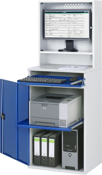 RAU tietokonekaappi, kiinteä, 650x1770x520 mm, 07-650-M65-MG2.11