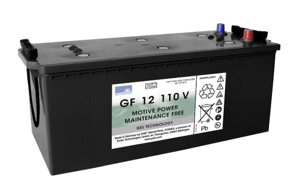 EXIDE batteri GF 12110 V, dryfit trækkraft, absolut vedligeholdelsesfrit, 130100012