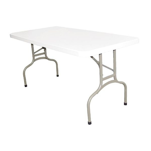 Stół składany prostokątny Bolero biały 152cm, U544