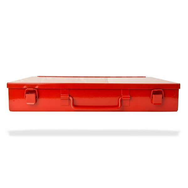 Krabice z ocelového plechu ADB bez vložky, červená, 88504
