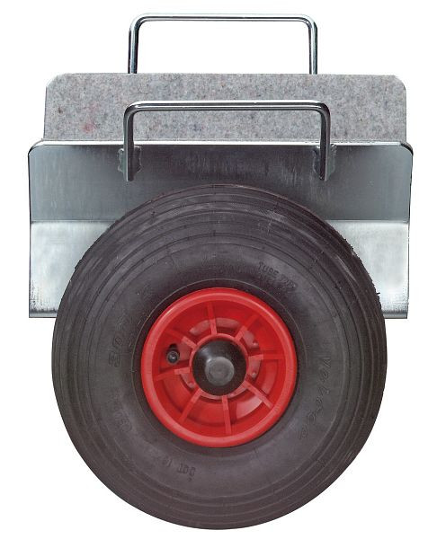 BS válečky vozík na upínání desek, typ 1-3 s pneumatickým kolem, Ø kola 260 mm, nosnost 200-300 kg, šířka upnutí 0-110 mm, VOZÍK DESKY.2L