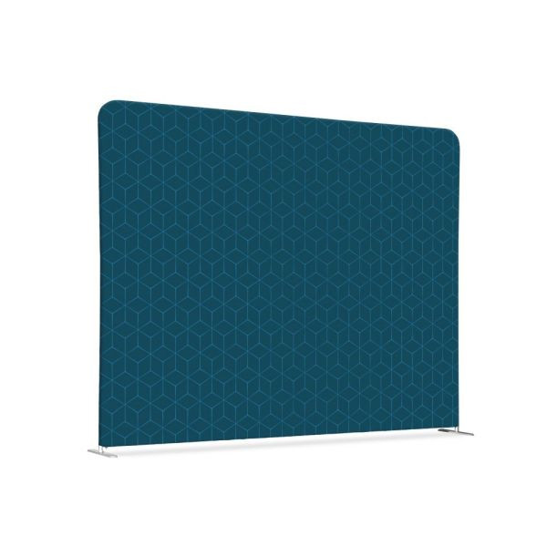 Showdown Displays Separator de cameră textil 150-150 Dublu Hexagon Albastru, ZWS150-150SSK-DSI13