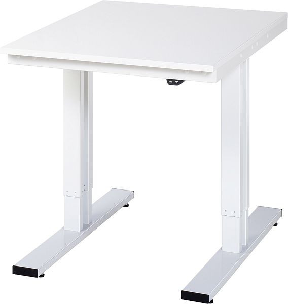 Pracovní stůl RAU série adlatus 300 (elektricky výškově nastavitelný), melaminová deska, 750x720-1120x1000 mm, 08-WT-075-100-M