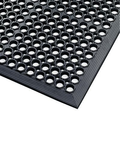 DENIOS ergonomická bezpečnostní podložka ST 9.15 do vlhkých prostor, černá, 90 x 150 cm, 123-362