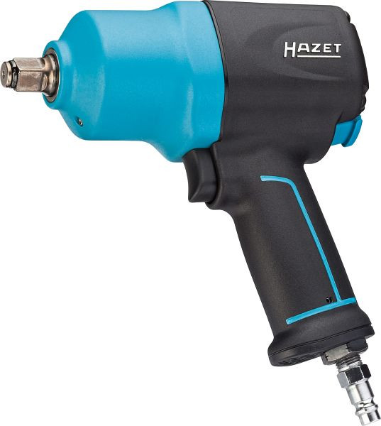Κρουστικό κλειδί Hazet, μέγιστη ροπή χαλάρωσης: 1700 Nm, συμπαγής τετραγωνική κίνηση 12,5 mm (1/2 ίντσα), μηχανισμός διπλού σφυριού υψηλής απόδοσης, 9012EL-SPC