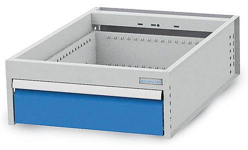 Bedrunka+Hirth ripustuslaatikko, laatikolla, etukorkeus 150 mm, syvyys 736 mm, 520/1VB