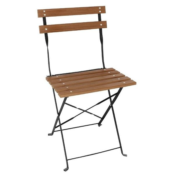 Bolero cadeiras de terraço dobráveis imitação de madeira, PU: 2 peças, GJ766