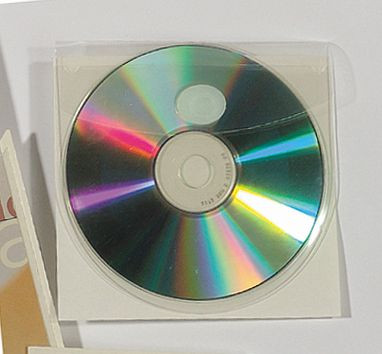 RENZ CD-tas met sluiting zelfklevend, VE = 100 stuks, 23127127
