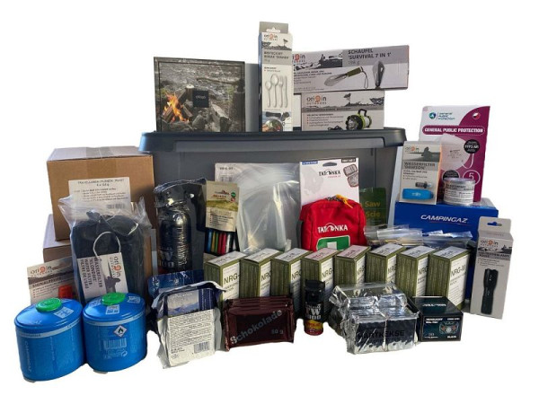 MBS polgári védelmi elővigyázatossági és vészhelyzeti készletdoboz „Home”, 534115