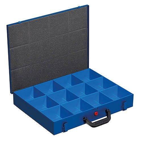 Bedrunka+Hirth caixa flexível de metal, 440 x 370 x 70 mm, 12 inserções, 04.KK454121