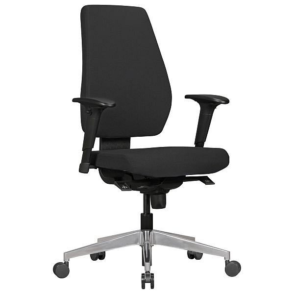 Cadeira de escritório Amstyle Darius com capa de tecido preto, SPM1.280