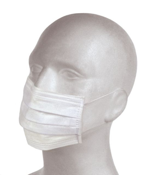 Máscara PP descartável teXXor, caixa, embalagem de 50, 4602