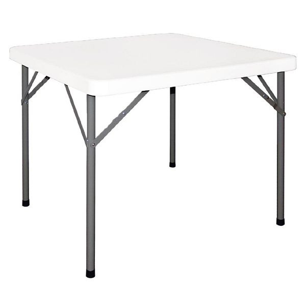 Bolero négyzet alakú összecsukható asztal fehér 86 x 86 cn, Y807