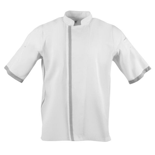 Southside jachetă bucătar unisex mâneci scurte alb L, B998-L