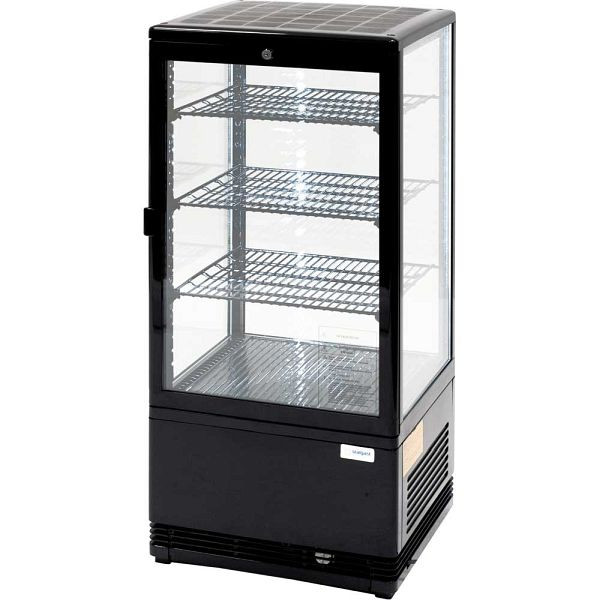 Ψυγείο βιτρίνα Stalgast PAN4 με εσωτερικό φωτισμό LED, μαύρο, διαστάσεις 428 x 386 x 960 mm (ΠxΒxΥ), KT0202078