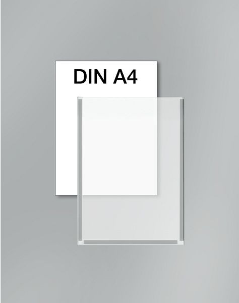 Kieszeń na plakat Kerkmann DIN A4, szer. 210 x gł. 3 x wys. 297 mm, przezroczysta, opakowanie jednostkowe: 2 sztuki, 44691400