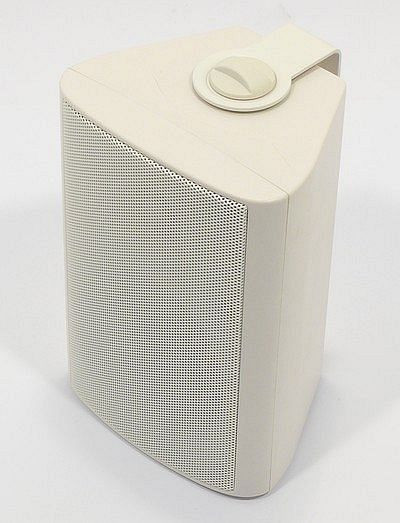 Visaton 2-weg compacte box met stabiele kunststof behuizing (wit), voorzien van een 10 cm woofer en een tweeter WB 10 - 100 V/8 Ohm, 50310